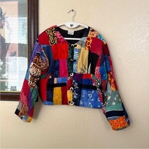 Vintage Kosi Bali Patchwork Jacket

Size Tag Missing See pictures for Measuremen
